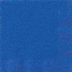 Unique Ubrousky papírové - královsky modré dvouvrstvé 25x25cm, 20ks