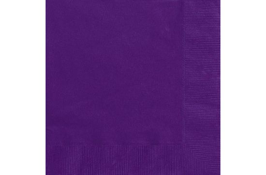 Unique Ubrousky papírové - fialové dvouvrstvé 25x25cm, 20 ks