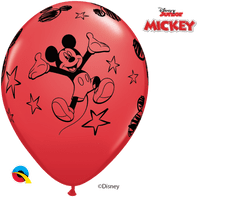 Qualatex Potisk MICKEY MOUSE 12"/30cm - Balónek Qualatex 6ks