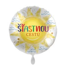 Amscan Kruh Šťastnou cestu CZ 43 cm - fóliový balónek