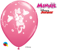 Qualatex Potisk MINNIE 12"/30cm - Balónek Qualatex 6ks