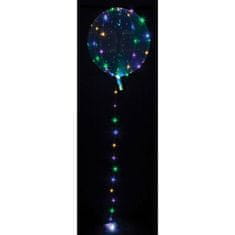 Amscan Koule čistá svítící LED barevná 38 cm x 40 cm - fóliový balónek