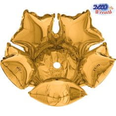 Grabo Hvězda dekorační zlatá 14"/35cm fóliový balónek nafukovací
