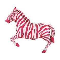 Grabo MINI Zebra růžová 14"/35cm fóliový balónek nafukovací