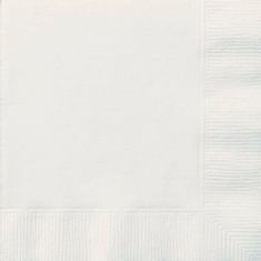 Unique Ubrousky papírové - bílé dvouvrstvé 33x33cm, 20ks