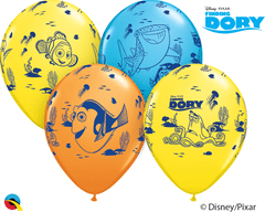 Qualatex Potisk DORY & přátelé Disney PIXAR 12"/30cm - Balónek Qualatex 6ks