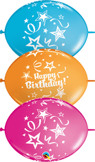 Qualatex LINK Happy Birthday 12"/30cm (10ks) Qualatex balónky