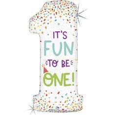 Grabo ČÍSLICE 1 It´s fun to be one! (117cm, 46") fóliový balónek nafukovací