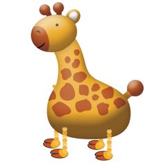 Amscan Chodící Žirafa 89 x 109 cm fóliový balónek
