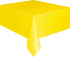 Unique Ubrus plastový žlutý 1.37x2.74m