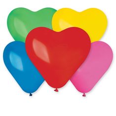 Gemar Balónek srdce 25 cm #080 pastelový mix (100ks/bal)
