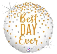 Grabo Best Day Ever 18"/45cm fóliový balónek nafukovací