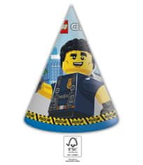Procos Čepičky papírové EKO - Lego city, 6ks