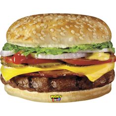 Grabo Cheeseburger 31"/79cm fóliový balónek nafukovací