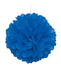 Unique Dekorační závěsný pom pom královsky modrý, 40cm