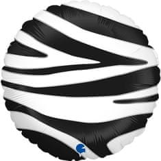 Grabo Motiv zebra kruh 18"/46cm fóliový balónek nafukovací