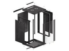 Lanberg RACK CABINET 19” WALL-MOUNT 18U/600X600 (FLAT PACK) BLACK V2