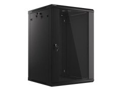 Lanberg RACK CABINET 19” WALL-MOUNT 18U/600X600 (FLAT PACK) BLACK V2