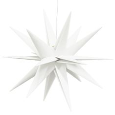 Vidaxl Svítící vánoční hvězda s LED skládací bílá 57 cm