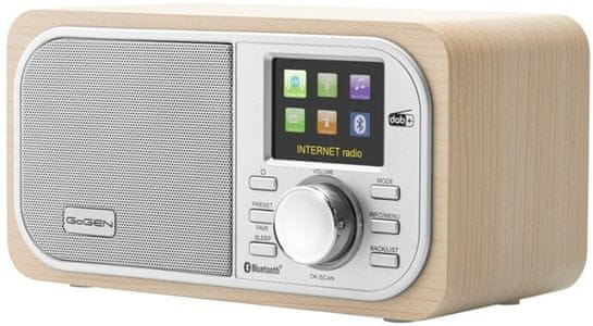 moderní radiopřijímač dab dab+ fm gogen ir237btdab Bluetooth usb port wifi síťové napájení sluchátkový výstup skvělý zvuk