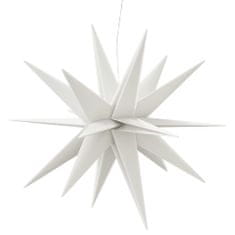 Greatstore Svítící vánoční hvězda s LED skládací bílá 100 cm