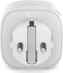 STRONG chytrá Wi-Fi napájecí FR zásuvka Helo-PLUG-FR/ tlačítka ON/OFF/ kompatibilní s Google a Alexa/ bílá