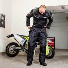 W-TEC Moto pláštěnka Smedava Barva černá-fluo, Velikost 6XL