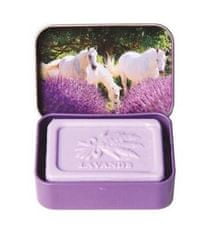 Esprit Provence Levandule 70g Marseillské mýdlo v plechu Koně