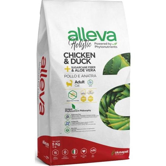 Alleva HOLISTIC Cat Dry Adult Chicken&Duck Hairball 5kg