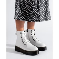 Big Star Bílé dámské šněrovací boty velikost 41