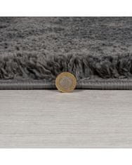 Flair Kusový koberec Shaggy Teddy Charcoal kruh 133x133 (průměr) kruh