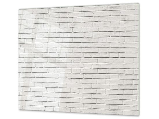 Glasdekor Ochranná deska bílá cihlová zeď