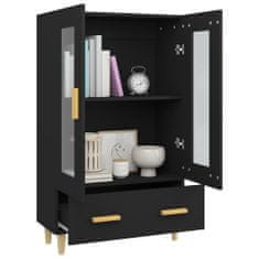 Vidaxl Highboard černý 70 x 31 x 115 cm kompozitní dřevo