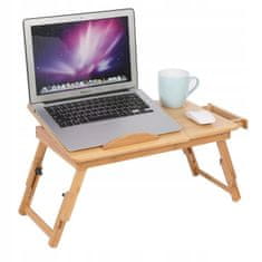 Iso Trade Dřevěný stolek pod notebook | 49.5 x 30 cm