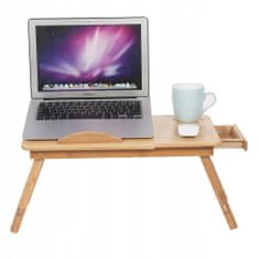 Iso Trade Dřevěný stolek pod notebook | 49.5 x 30 cm