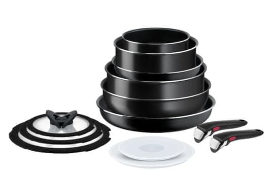 Tefal 13dílná sada Ingenio Easy Cook & Clean L1549023 černá