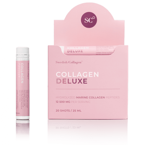 Swedish Nutra Collagen Deluxe 12500mg rybí 25ml x 20 flaštičiek (Vitamíny a doplnky výživy)