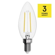 Emos LED žárovka Filament svíčka / E14 / 1,8 W (25 W) / 250 lm / neutrální bílá