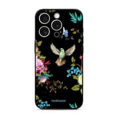 Mobiwear Prémiový lesklý kryt Glossy na mobil Apple iPhone 15 Pro Max - G041G - Ptáček a květy