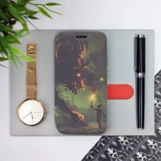 Mobiwear Flip pouzdro na mobil Motorola Moto G54 5G / Moto G54 5G Power Edition - VA08P Příšera a kluk s pochodní