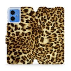 Mobiwear Flip pouzdro na mobil Motorola Moto G14 - VA33P Leopardí vzor