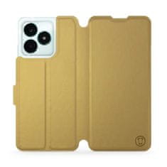 Mobiwear Flip pouzdro na mobil Realme C51 - C_GOS Gold&Gray