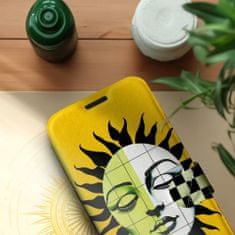 Mobiwear Flip pouzdro na mobil Apple iPhone 15 Pro Max - VP56S Tvář slunce