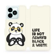 Mobiwear Flip pouzdro na mobil Realme C51 - M041S Panda - life is not