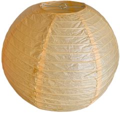 levnelampiony.eu Světle oranžový kulatý lampion stínidlo průměr 40 cm