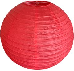 levnelampiony.eu Červený kulatý lampion stínidlo průměr 50 cm