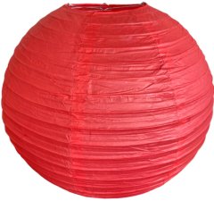 levnelampiony.eu Červený kulatý lampion stínidlo průměr 45 cm