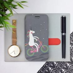 Mobiwear Flip pouzdro na mobil Xiaomi Redmi Note 13 5G - V024P Jednorožec na kole