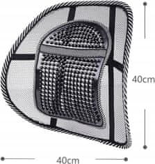 Korbi Zádová opěrka, ortopedický bederní polštář, opěrka zad pro židli