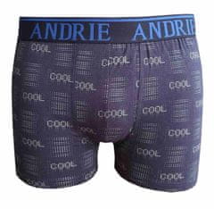 Andrie PS 5792 modrošedé pánské boxerky Barva: modrošedá, Velikost: 2XL